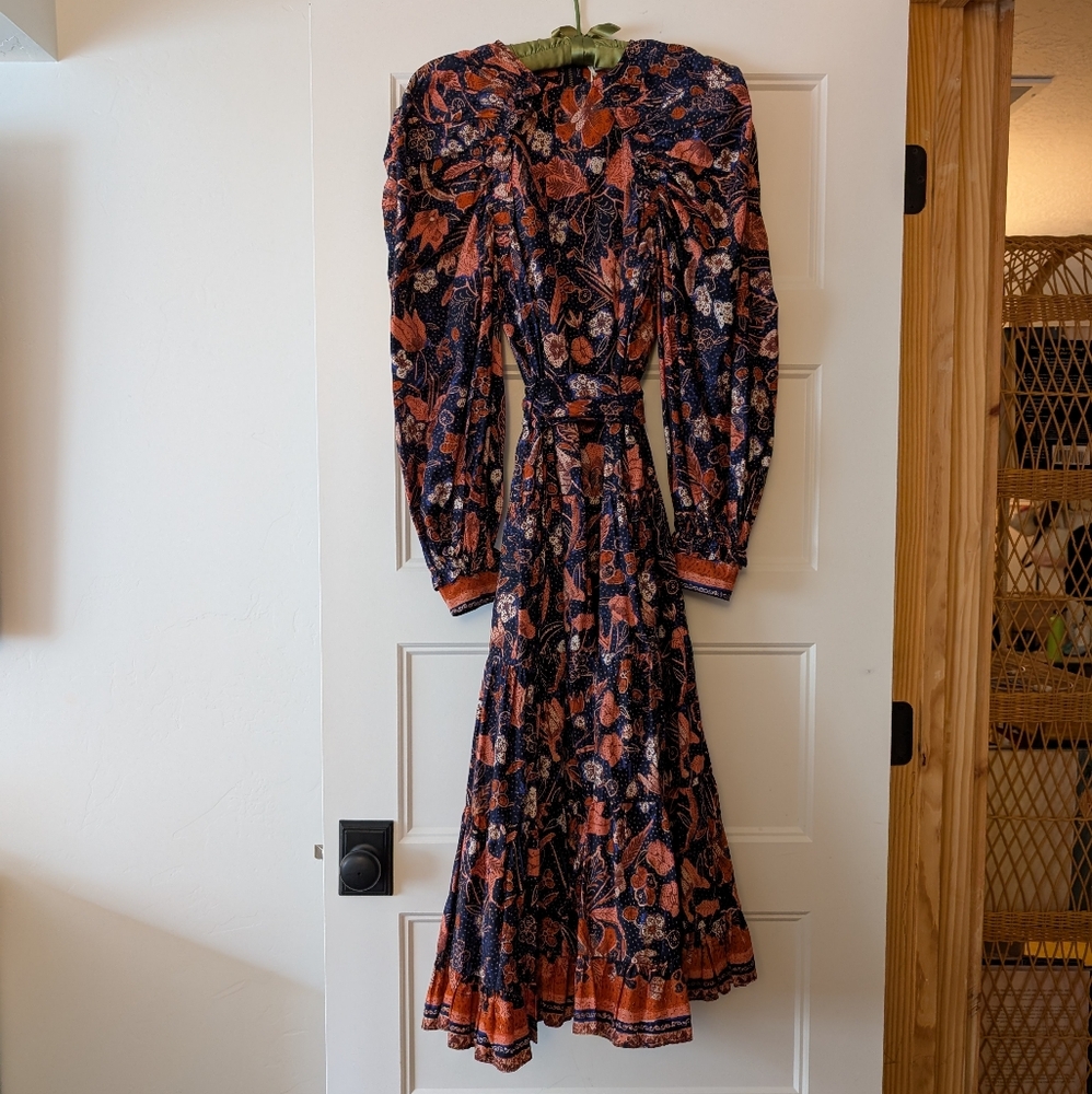 Ulla Johnson Samar Midnight Floral Dress NWT Size 0